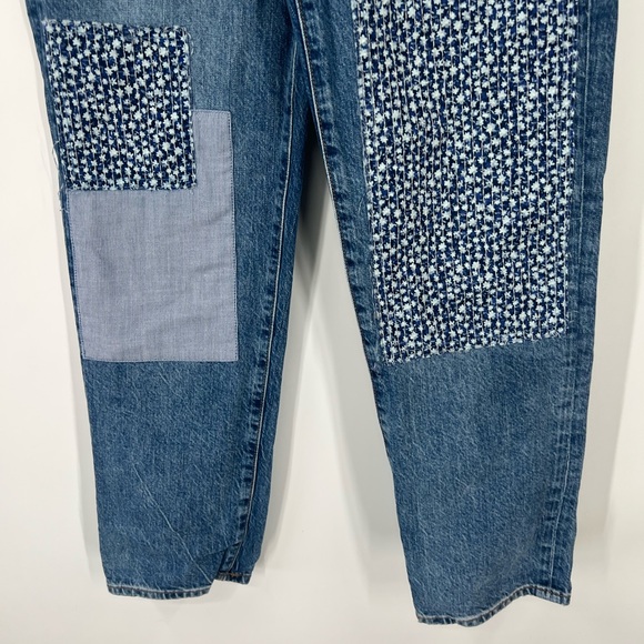 J. Crew Factory Premium Edition Slim Boyfriend Patchwork Jeans Button Fly - Picture 3 of 9